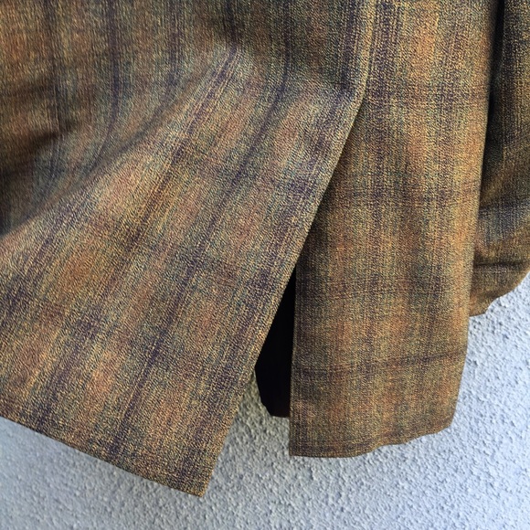 Vintage Brown/Tan/Olive Plaid Sportcoat - Picture 10 of 16